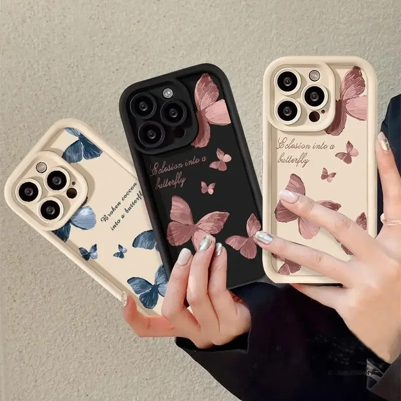 Модная крышка-бабочка для Infinix Note 30 40 Pro Hot 30i 30 Play 40 Zero 30 4G Smart 7 8 Tecno Camon 20 Spark 10C 20 20C
