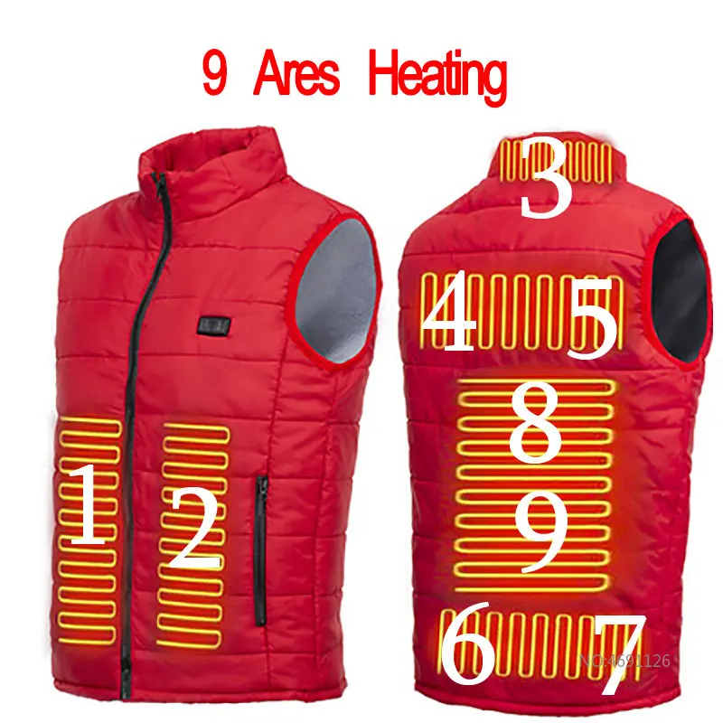 thumbnail image 1 of Chaqueta con calefacción por Usb de 17 áreas para hombre y mujer, chaleco eléctrico calefactor, chaleco calefactor, chaleco calefactor interno con Usb, Veste Chauffante, 1 of 5