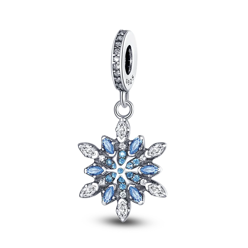 Silver 925 CZ Zircon Beads Charms for Bracelet DIY beads charms