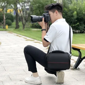 Borsa per fotocamera digitale impermeabile Custodia protettiva Borsa per fotografia multifunzionale Borsa per obiettivo portatile per uso esterno