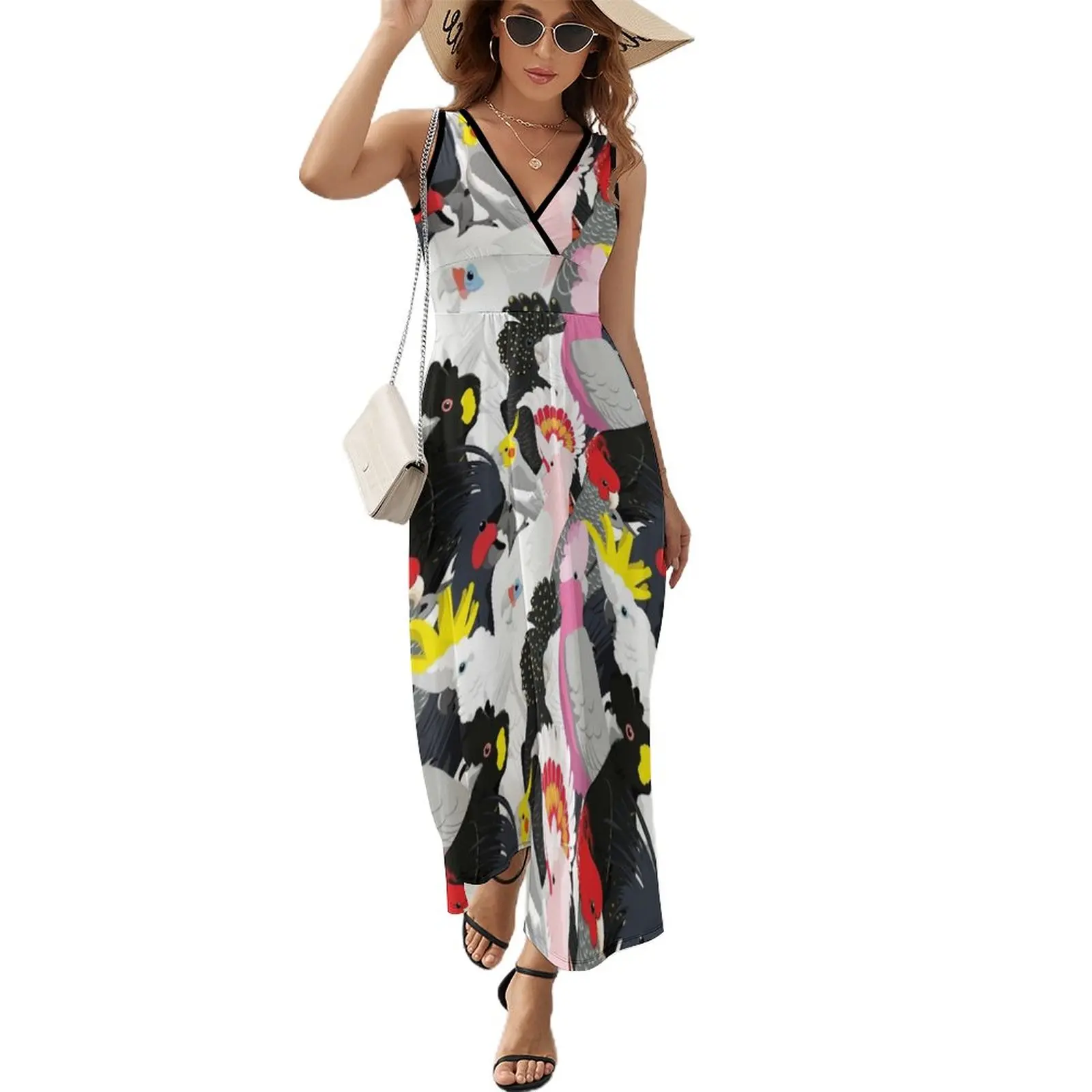 

Cockatoo Fest Sleeveless Dress Woman fashion dress evening dresses luxury 2023