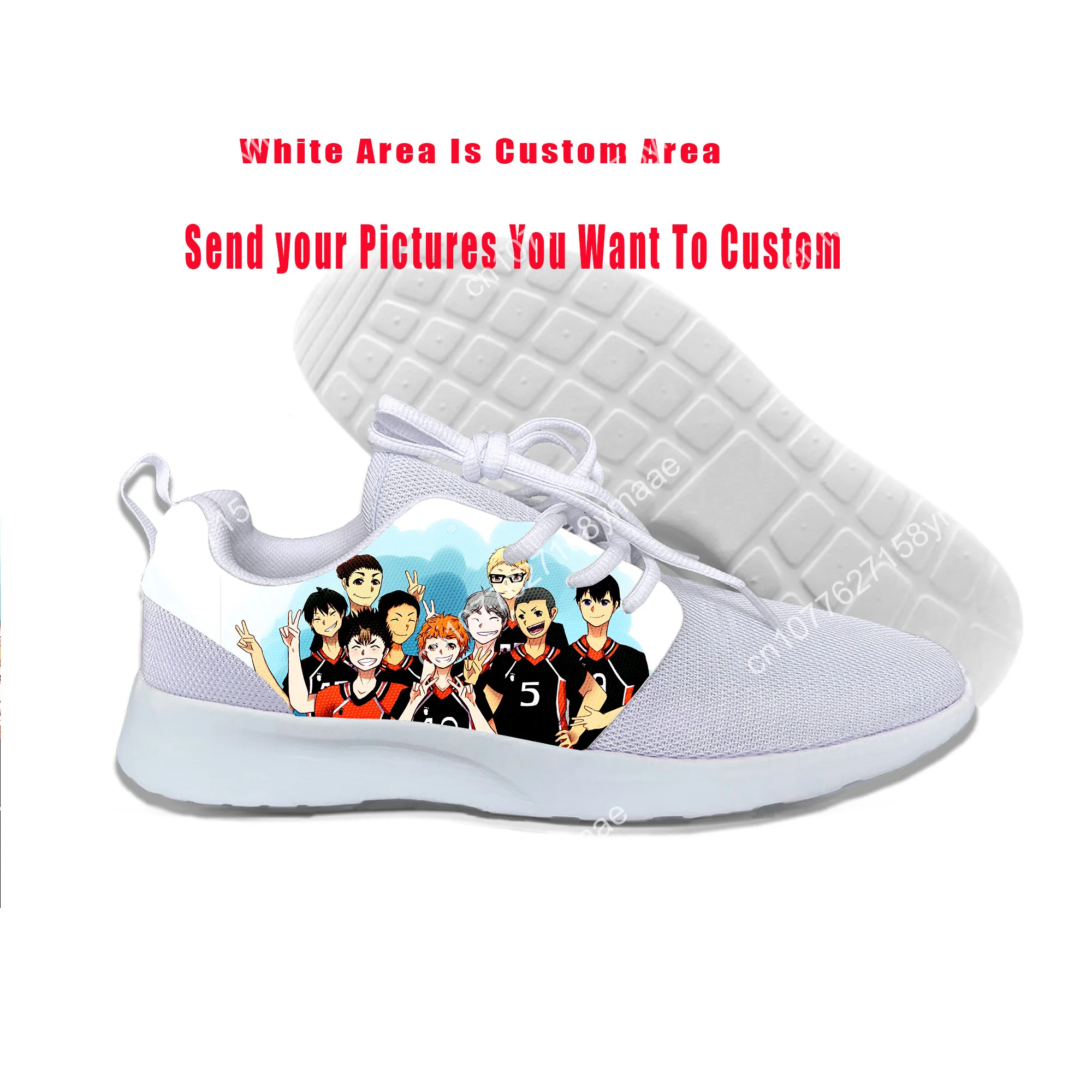 Hot Cool Fashion FunnyHigh Quality Sneakers Handiness Casual Shoes Men Women  Anime Haikyuu Volleyball Juvenile Classic Shoes