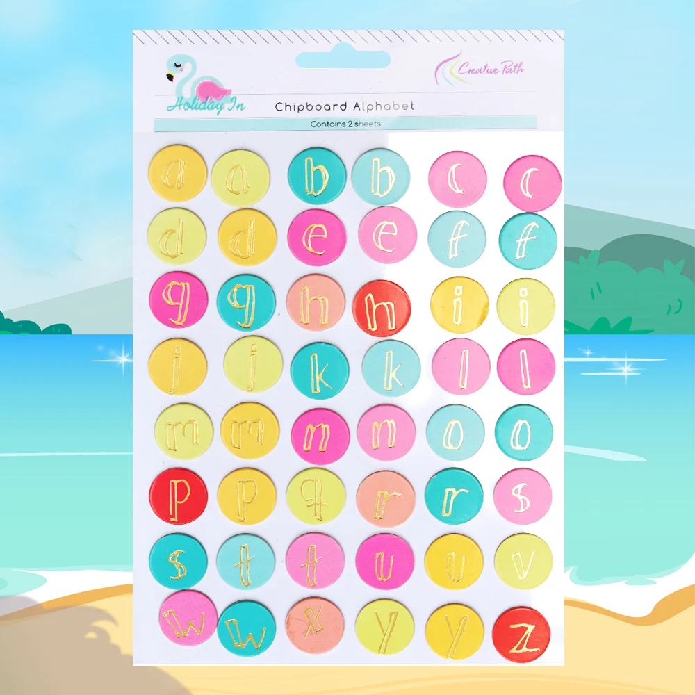 Scrapbooking Alphabets Foil Alphabet Stickers Chipboard