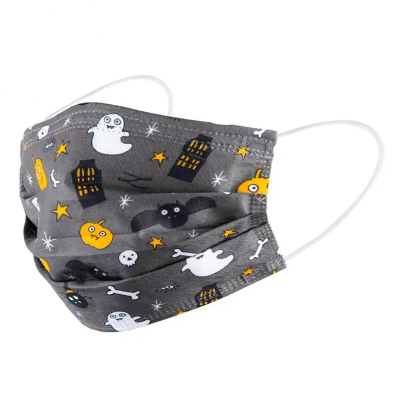 1~4SETS Disposable Print Mask For Adult Children's Face Mask 3-layer Breathable Safety Dust-proof 8 Style Outdoor Mask Health 4