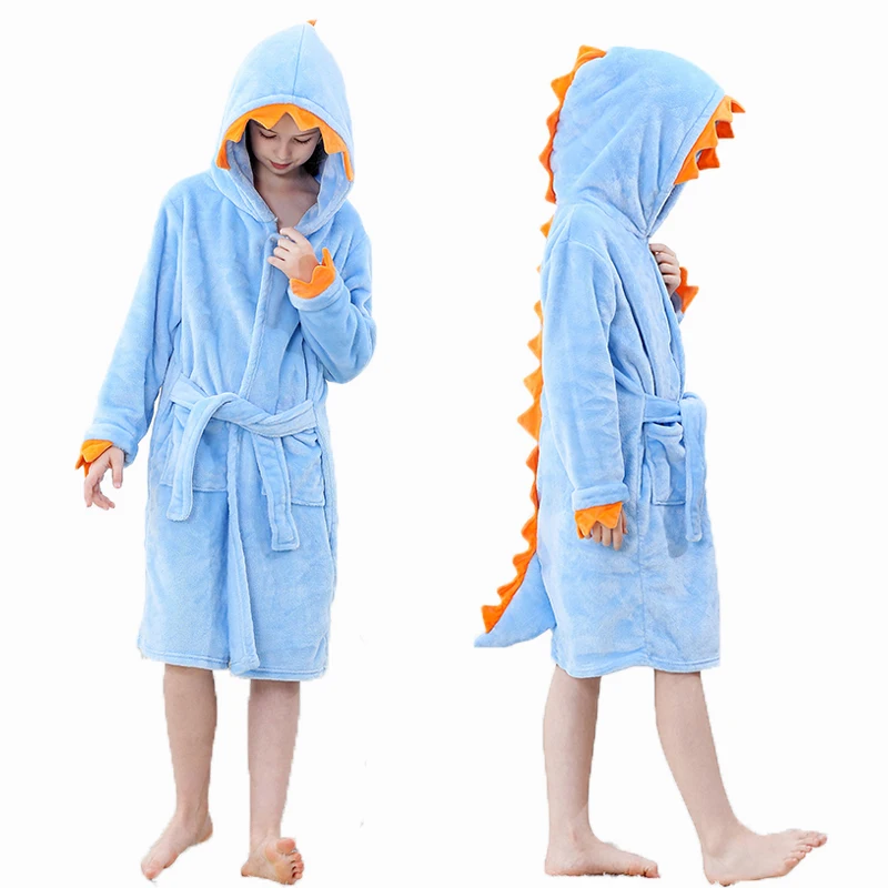 Kids Bathrobe Halloween Dinosaur