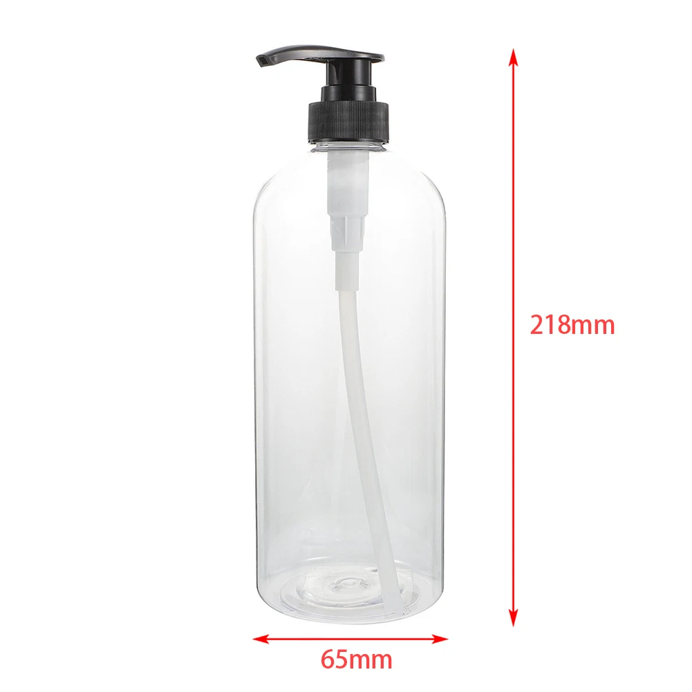 

Bathroom Home Bottles Soap Dispenser Shower Storage Transparent 3pcs 500ml Container Cream Lotion Portable Pump