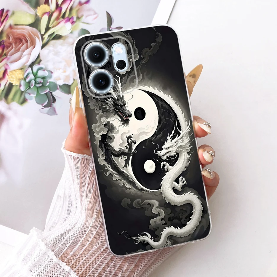 Colorful Flowers Painted Soft Slim Phone Case Cover