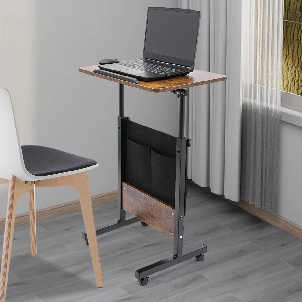 Adjustable Height Ergonomic Standing Desk with Wheels