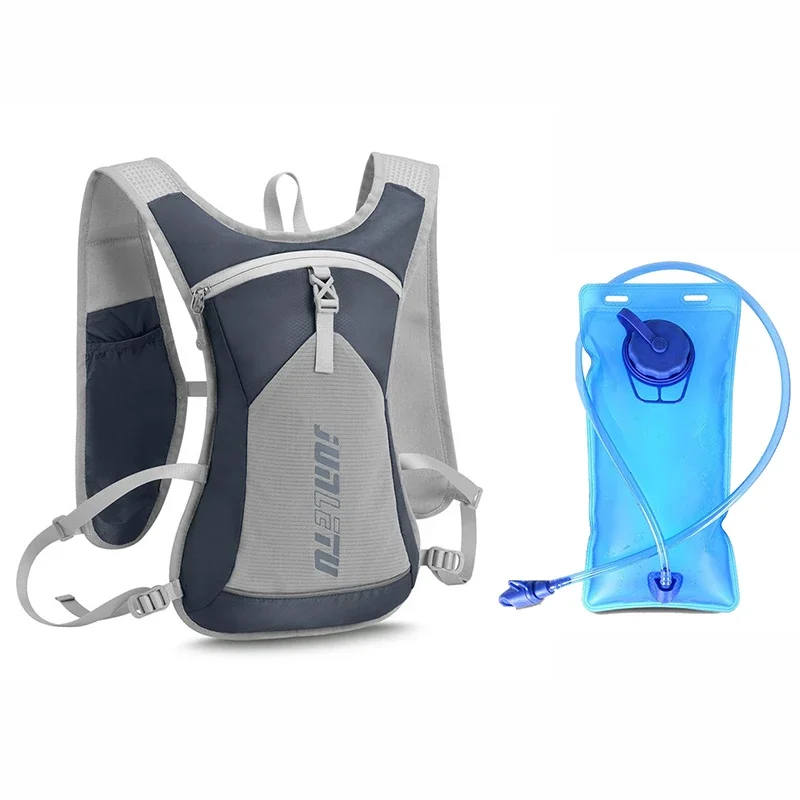 Outdoor Cycling Hydration Backpack 2L Big Caliber Water Bag Rucksack Foldable Waterbag Knapsack Bicycle Bladder Packsack Set 5