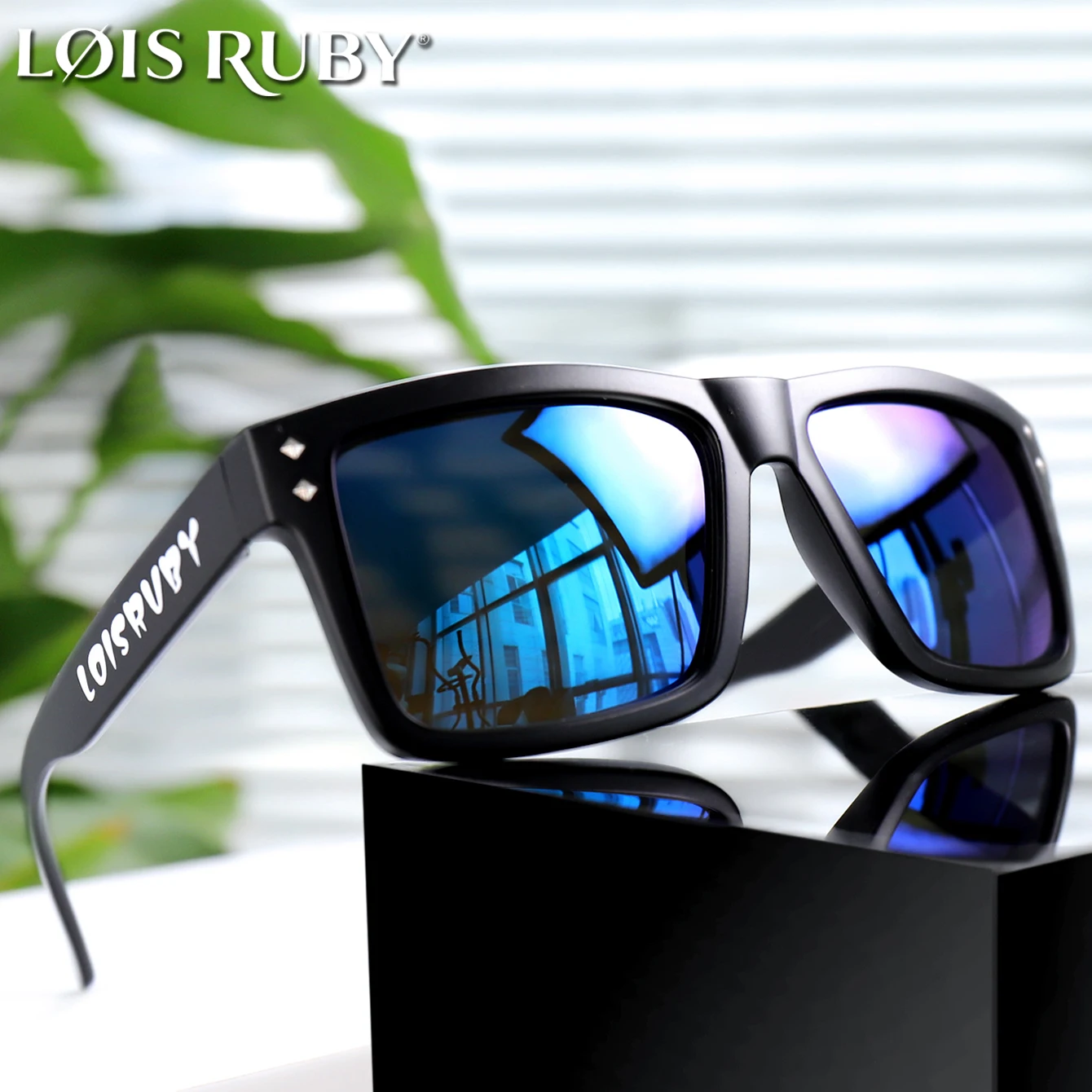 LOISRUBY Fashion Sunglasses Square Shades UV Protection