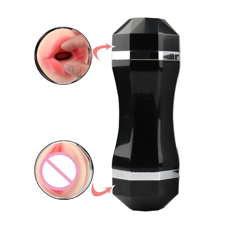 

Double head use Male Manual Masturbation Cup Artificial Vagina Adult Products Intimate Goods Men's Adults Sex Toys Shop