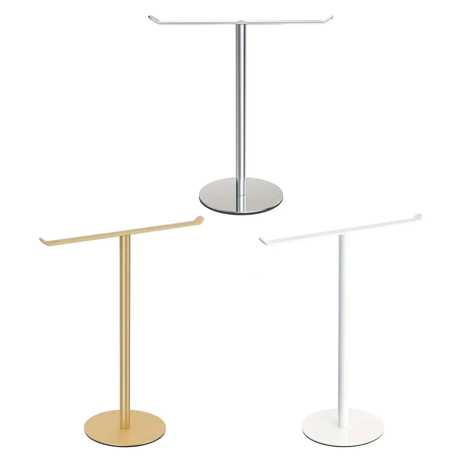 T Shape Hand Towel Holder Standing Towel Bar Hand Towel Stand Countertop Towel Stand for Hotel