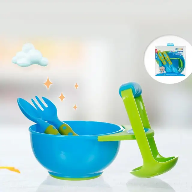 Fork Spoon Utensil Flatware Sturdy 4 Pieces Set Children's Tableware Utensil Set Safe Ergonomic Long Handle Toddler Utensils 2