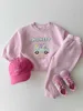 Cotton Boys And Girls Set Autumn And Spring 2-piece Set Children's Clothing Cartoon Fashion Printed Children's Pullover 4