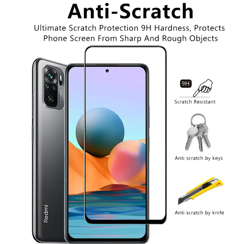 Pelicula, Front Tempered Glass For Xiaomi Redmi Note 15 14 10 11 12 13 Pro 5G Screen Protectors Redmi Note 12S 11S 10S cristal templado Note10 S protector pantalla Note11 verre trempé Redmi Note12 Pro Plus Camera Film - Image 2