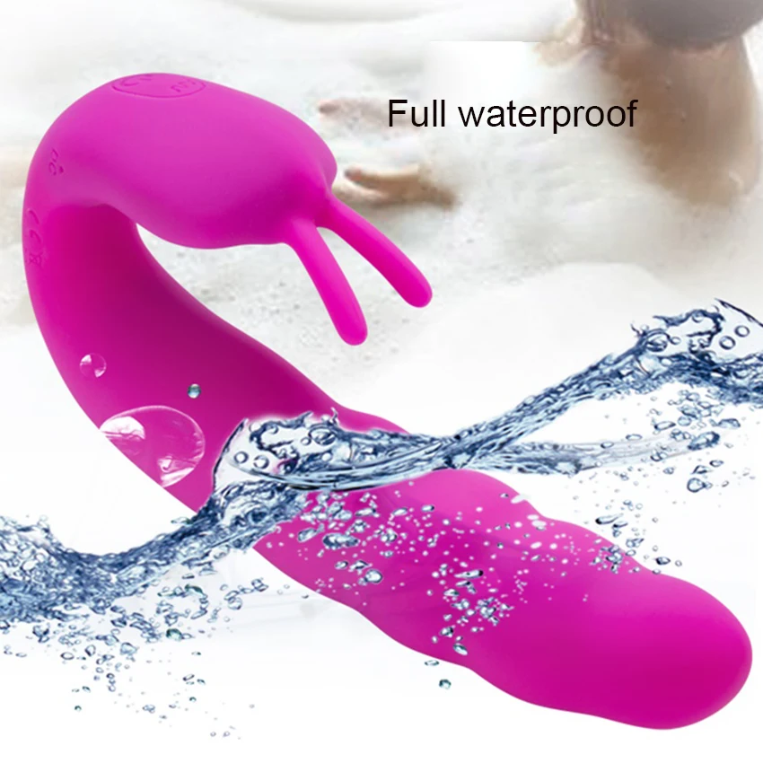 Ribbed Dual Rechargeable Stimulator Vibrator With Rolling Ball G Spot Massage Sex Tool For_voghion.com