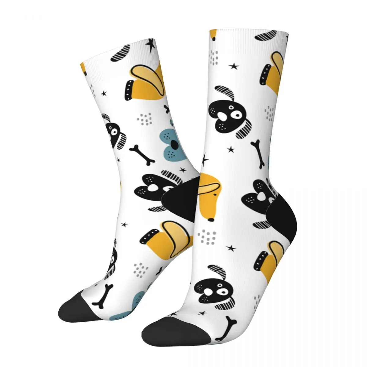 

Cute Dog Scandinavian Style Adult Socks Men's Compression Socks Unisex Band Harajuku Seamless Printed Funny Novelty Crew Sock