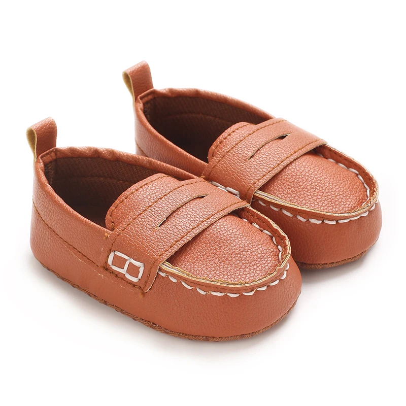 Fashion Infant Casual Shoes for Baby Boys Loafers Newborn Footwear Toddler Girls Soft Bottom Leather Moccasins 1 Year Old Gifts