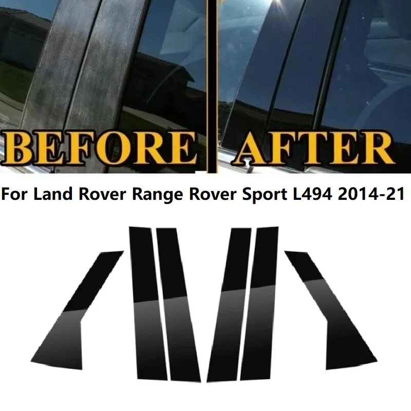 

Хромированные полированные столбы для Land Rover Range Rover Sport L494 2014-2021, отделка окон автомобиля, наклейки на колонку BC