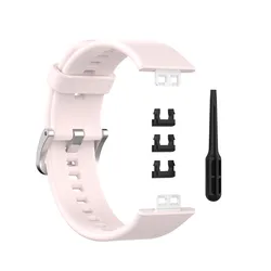 Silicone Sport Wristband Replacement for Smartwatch - Durable Strap with Tool Included (Color H)