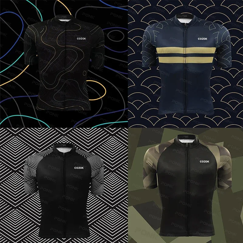 2025 Men's Cycling Jersey Breathable Cycling Clothing Quick Dry Bicycle Short Sleeves MTB Ciclismo Shirts Bike Clothes Triathlon 3