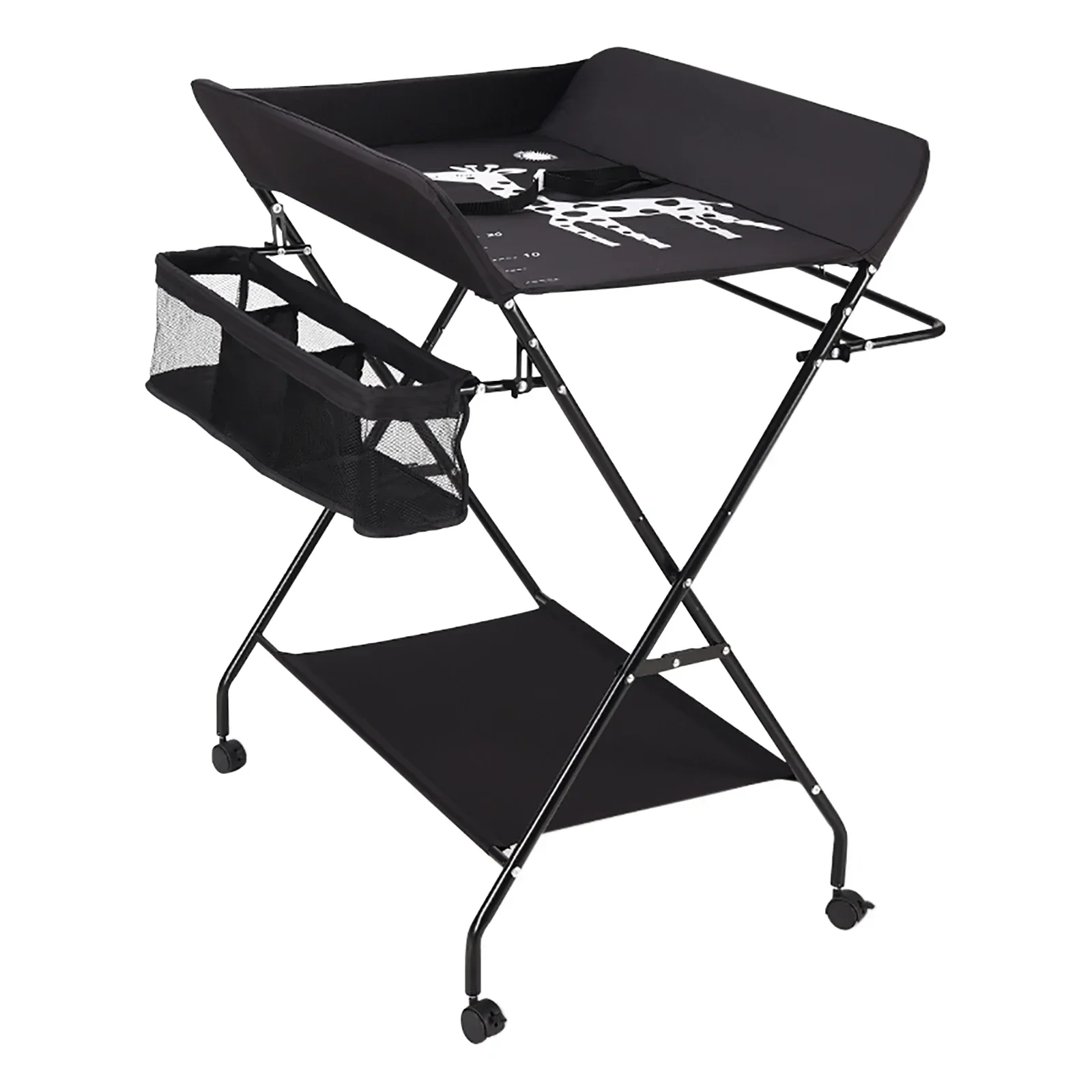 Baby Infant Changing Table Folding Diaper Station Nursery Organizer W/ Storage