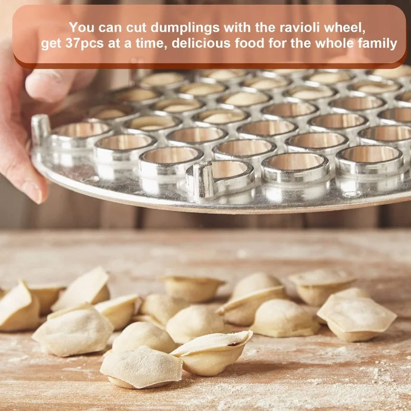 Description Picture 3 of itemPelmeni Maker Russian Dumpling Mold Pelmeni Metal Mold with Pastry Ravioli Wheel Pasta Double Cutter for Kitchen Cooking Tools