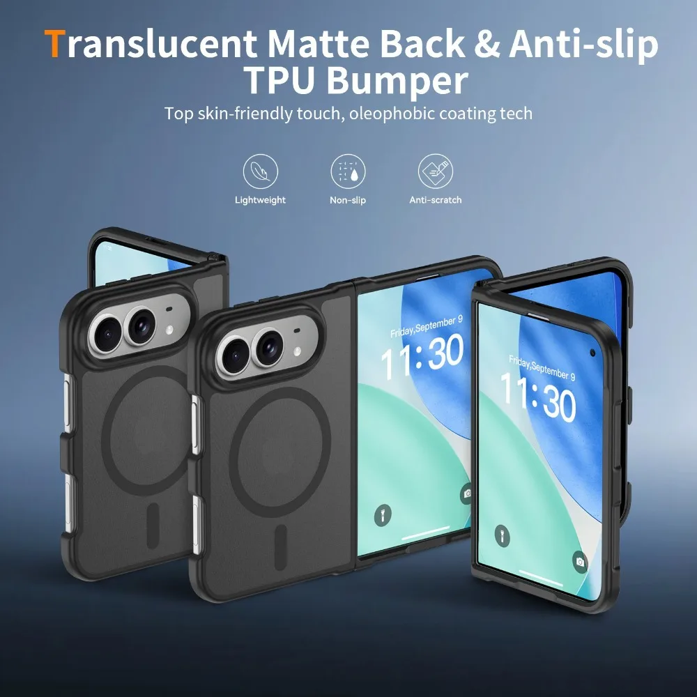 Translucent Magnetic Hard Back Case with Matte Finish