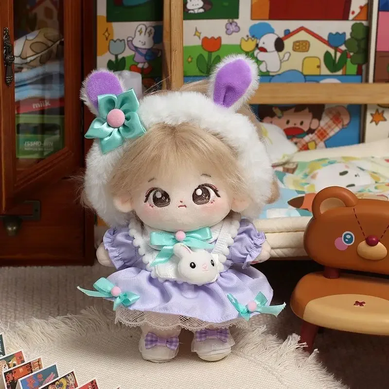 Doll Clothes For 20cm Idol Doll Outfit Accessories Kawaii Cartoon Pattern Skirt 5 Piece Set For Super Star Dolls Toys Kids Gift 4