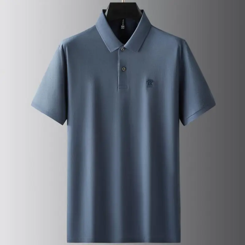 100% 코튼 통기성 폴로 셔츠 남성용, 비즈니스 남성 셔츠, 캐주얼 루즈 셔츠, 최고 품질, 8XL, 7XL, 6XL, 2023 여름 신상