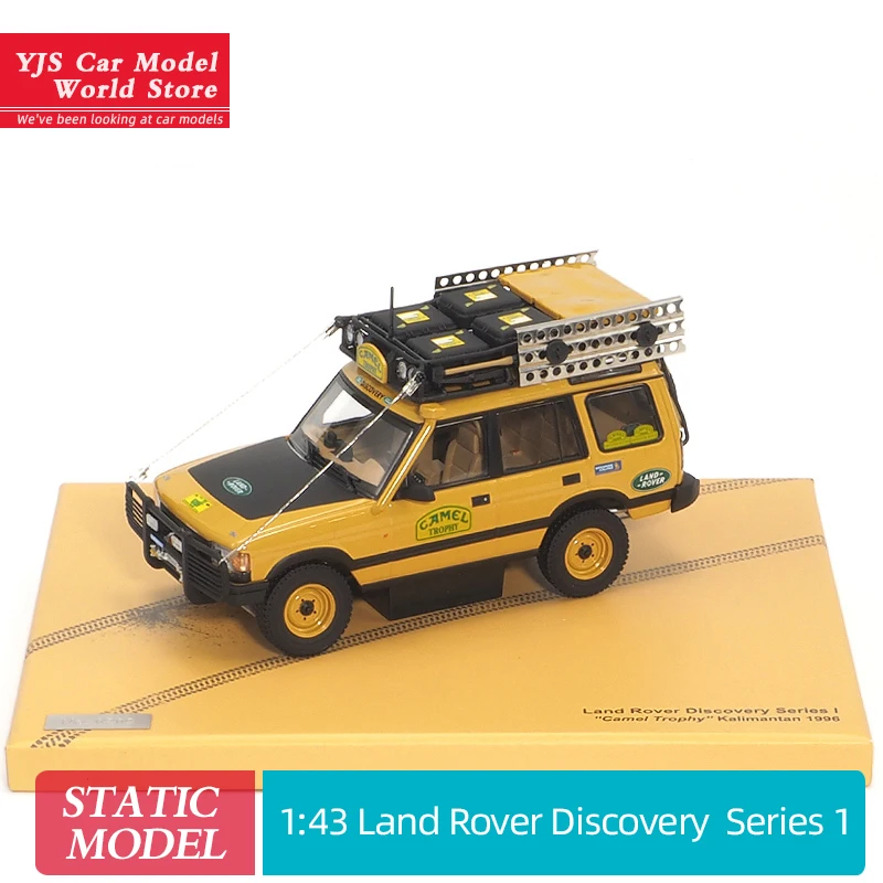 Фото Почти Настоящая модель автомобиля AR 1:43 Land Rover Discovery, оригинальная 5-дверная версия Camel Cup 1996, модель автомобиля, коллекционный подарок из сплава №1