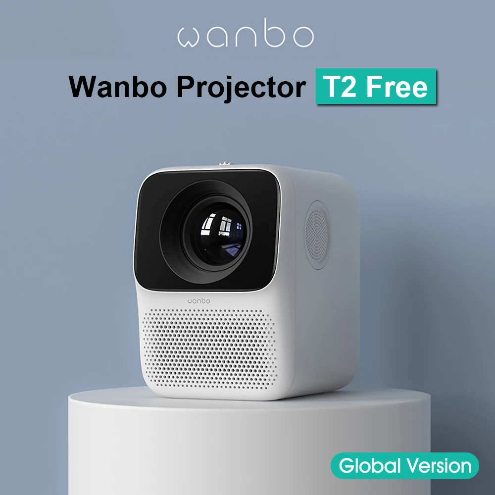 Global Version Wanbo Projector T2 Free 150ANSI LCD Max 1080P Vertical Keystone Correction