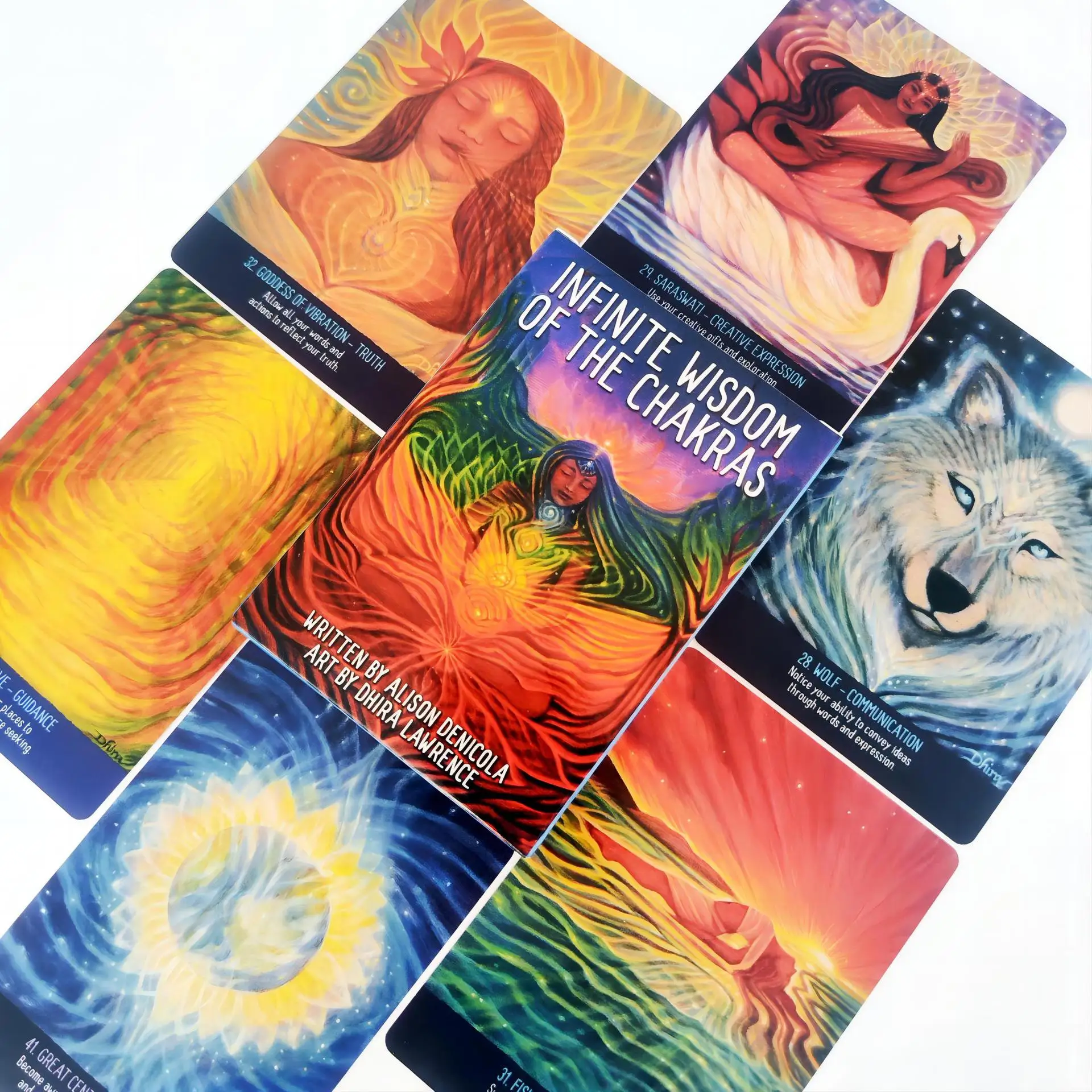 

Infinite Wisdom of The Chakras Oracle Collectible Tarot Card Board Game
