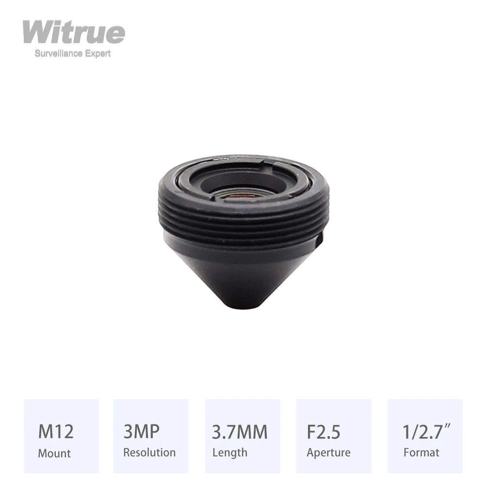 Witrue HD 3MP Pinhole CCTV Lens M12 Mount Aperture F2