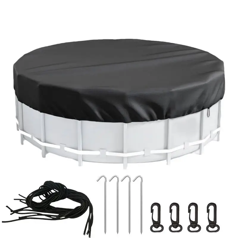 

Pool Cover Above Ground Safety Swimming Pool Covers Dustproof Tear-Resistant and Waterproof Pool Blanket Covers For Outdoor