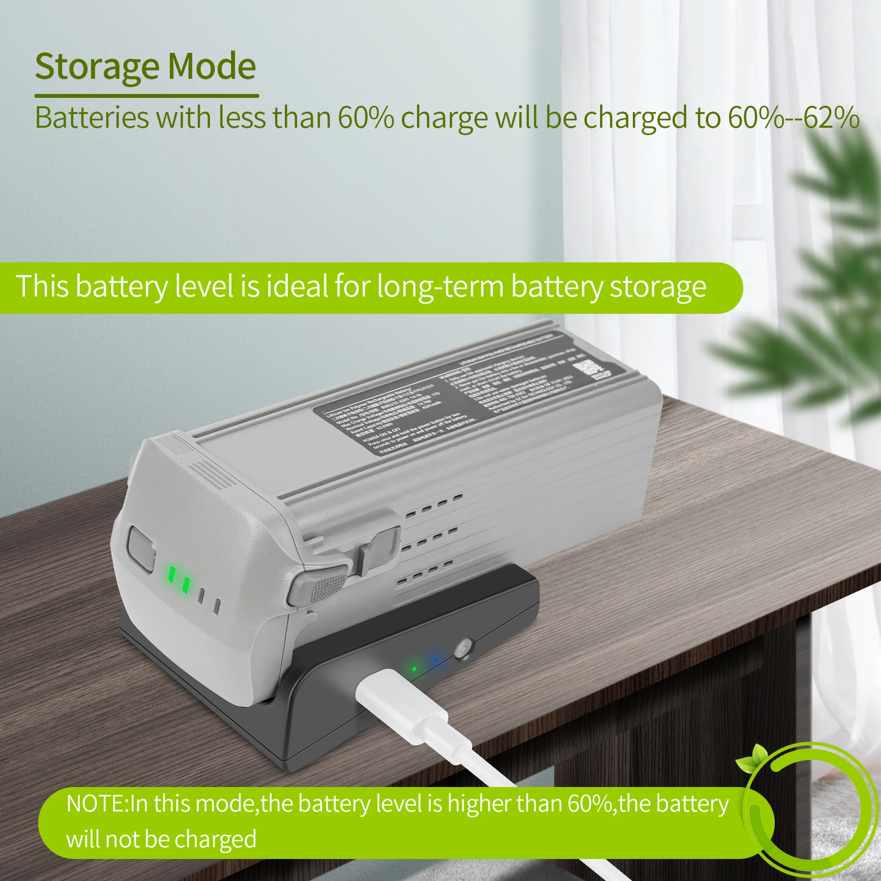 Chargeur Batterie DJI Air 3 65W/100W USB-C Rapide