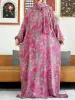 110671-25b453.jpg 2025 coton musulman dame Abayas Ramadan vêtement de prière dubaï turquie moyen-orient Femme Robe ample Robe africaine Turban Joint