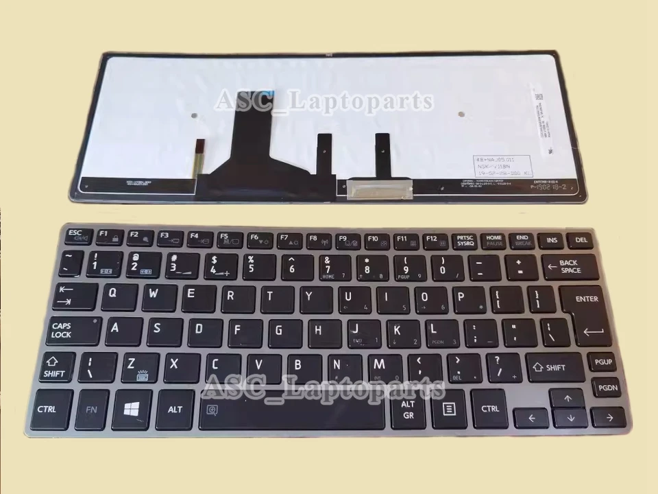 Clavier Qwerty UK pour Toshiba Satellite P300 P305 P305D Series - Noir Brillant / Black Glossy - Model: AETZ1E00010-EN, P/N: 9Z.N1Z82.00U. | Rakuten