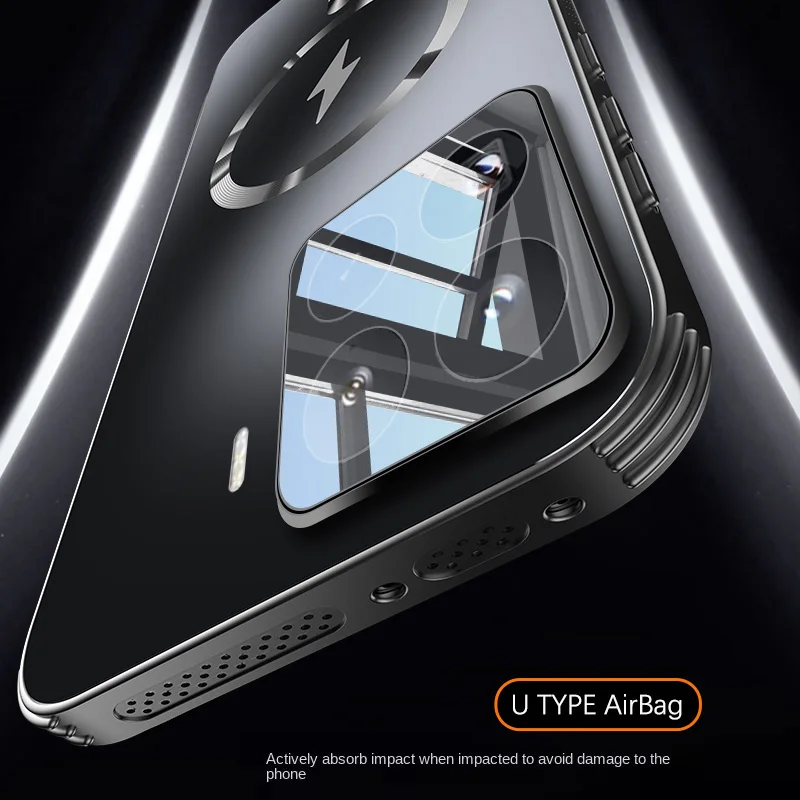Magnetic Heat Dissipation Shockproof Matte Case with Full Cover and Magsafe Compatibility