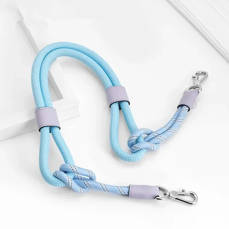 Long Woven Rope Bag Straps And Punch-Free Buckle Set For Longchamp Short Handle Shoulder Handle Bag DIY Accessorie Free Shipping
