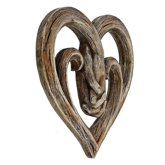 Örökké Szerelem Tartó Kezek Dekoratív Művészet Szívjel Fali Medál Fa Művészeti Esküvői Ajándék Neki - Image 4