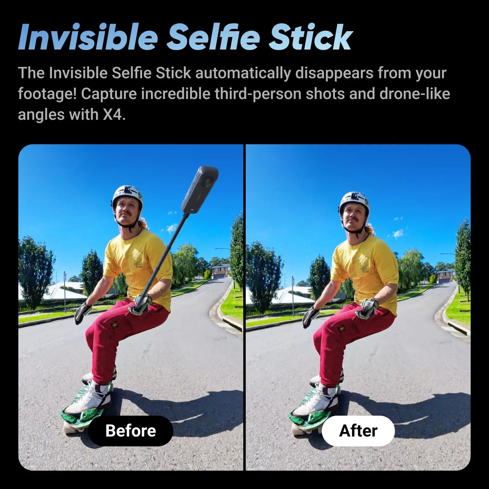 8K 360° action camera, 4K wide-angle video, 135 minutes battery life, AI editing, suitable for sports, travel Insta360 X4 5