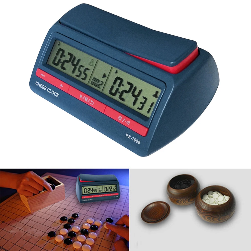 Chess Digital Timer Professional Count Up Down Timer Plastic Battery Powered Multifunctional Lightweight for Training Teaching