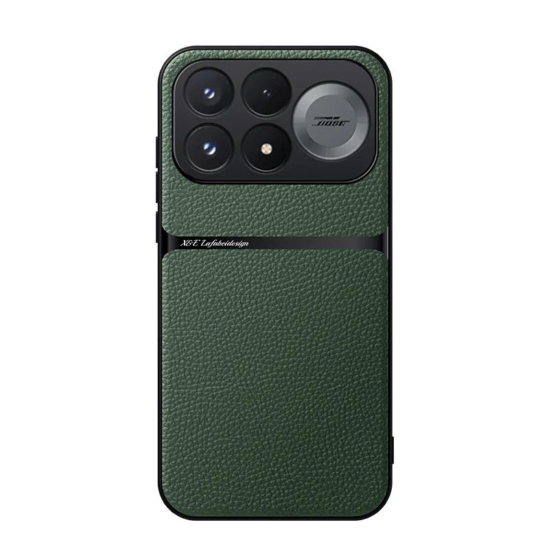 Magnetic PU Leather Ultra-Thin Phone Cover with Camera Protection