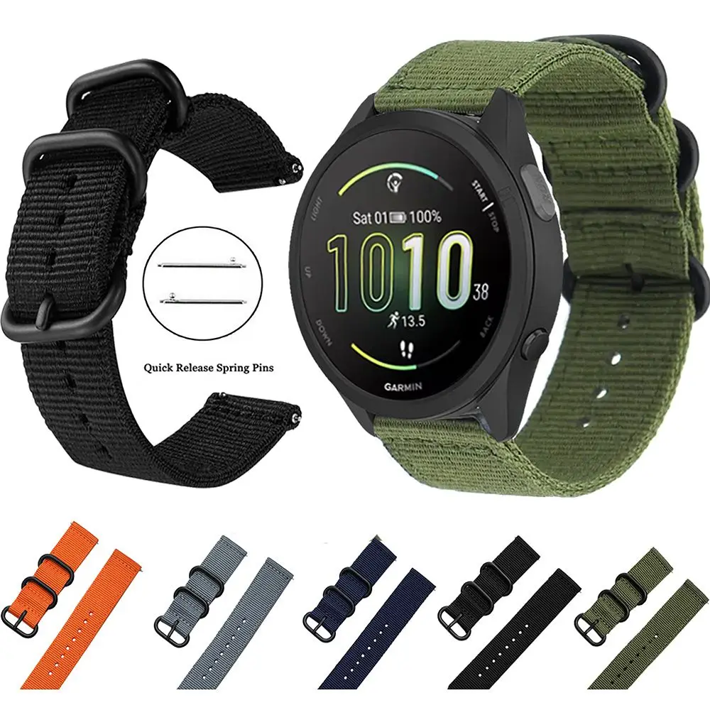 Woven Nylon Strap - 20mm/22mm Watch Band Bracelet