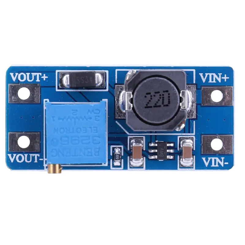 2pcs MT3608 Adjustable Boost Module DC-DC Step Up Converter Module 2A Max 2V-24V To 5V 9V 12V 28V Booster Power Supply Board image 6