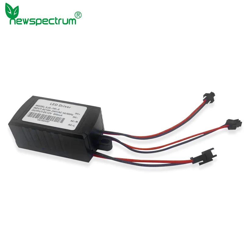 LED Constant Current Driver DC12V High Speed Fans Power Supply Output 600mA External Drive For LED Fan 8025 DIY Downlight 60w lt1083cp regulated adjustable 5a high current linear electric output voltage dc 5v 5a 12v 5a for dac tube preamplifier