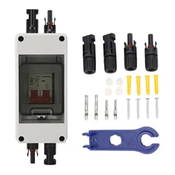 Waterproof Solar Disconnect Switch with Mini Circuit Breaker - IP65 Rated - DC500V - 32A