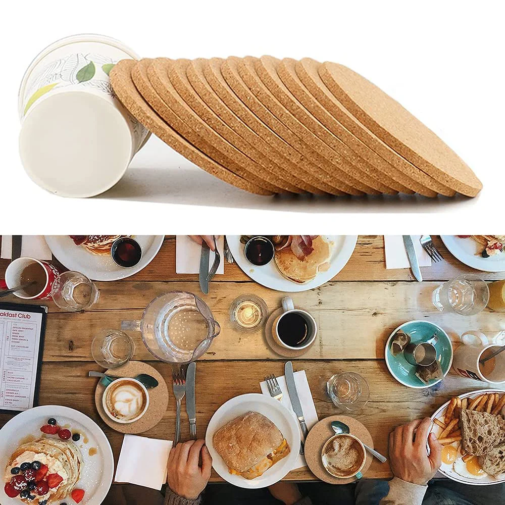 Custom Cork Coaster Engraved Pattern Tea Coffee Mug Drinks Holder for Kitchen Natural Wooden Mat Tableware Round Drink Coaster 4 S3c491bd23436483187fca6f0b9344d99j