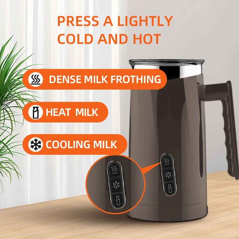 Automatic Milk Frother Electric Hot and Cold Foam Steamer Maker Milk Warmer  for Making Latte Cappuccino Chocolate